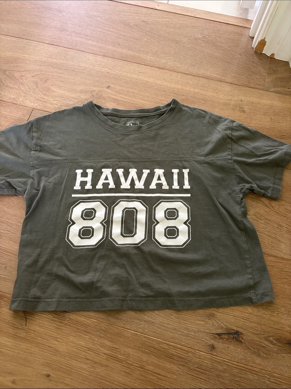 Jockey Olive Green 'HAWAII 808' Short Sleeve Tee